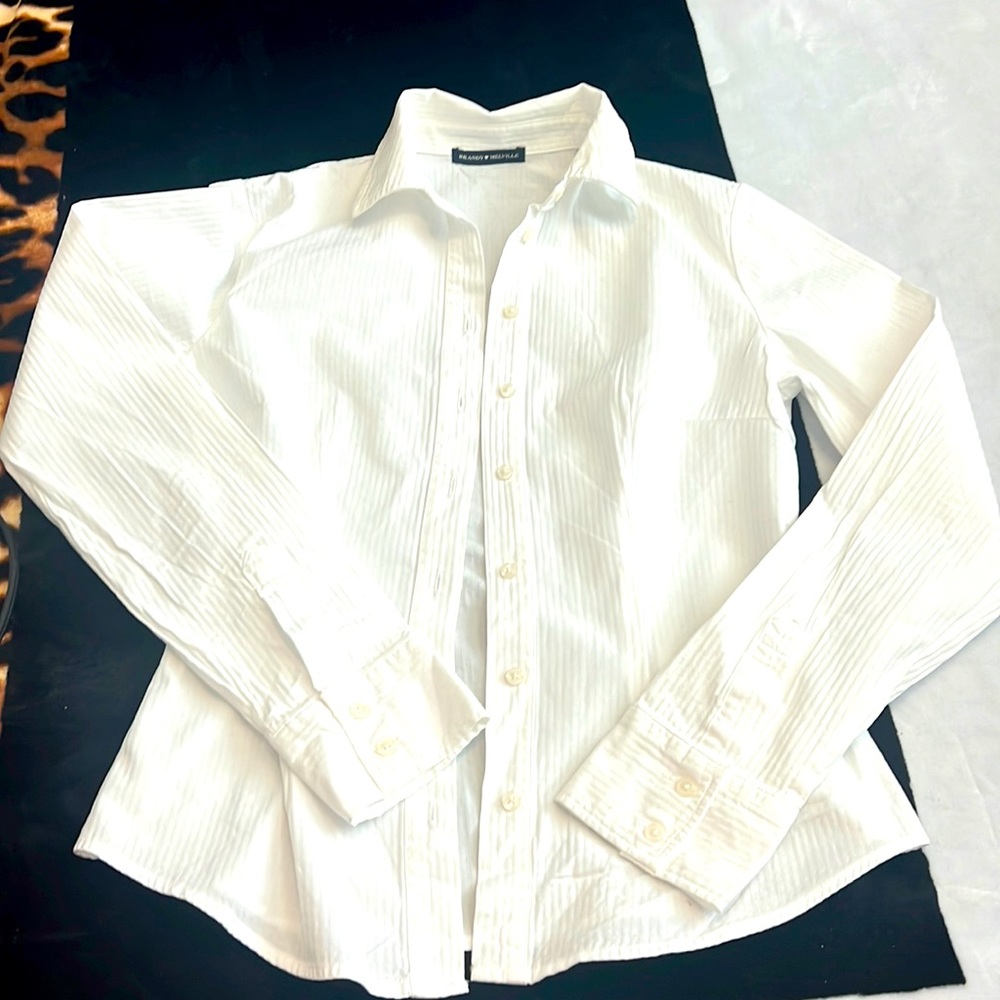 Brandy ♥️Melville white button up NEW Without tags